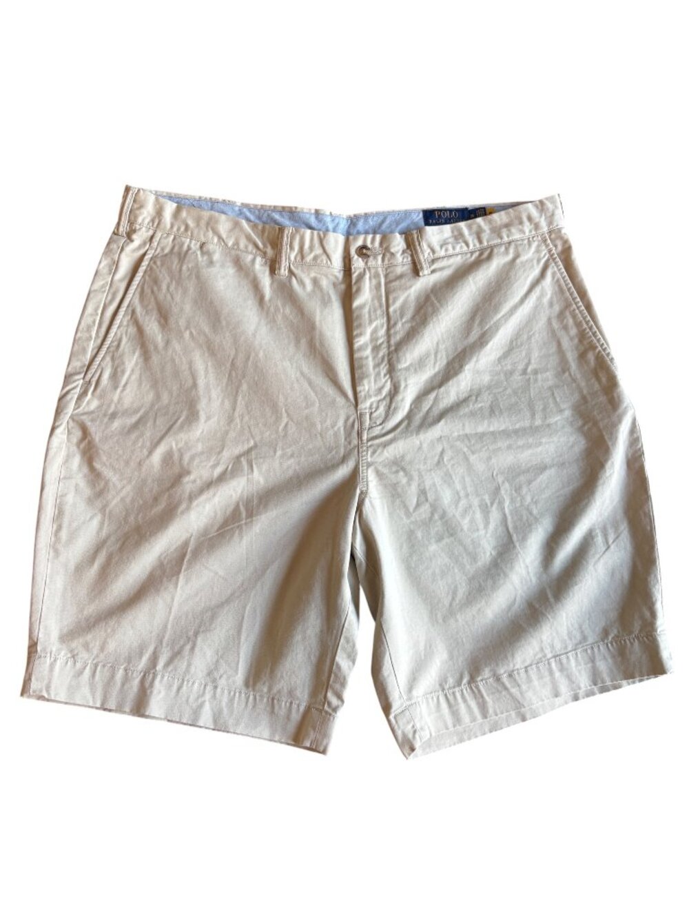 Polo Ralph Lauren Men's Stretch Classic Fit Chino Twill Khaki Beige Shorts 38